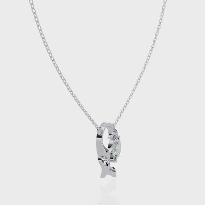 0.50 CT Marquise Antique Necklace