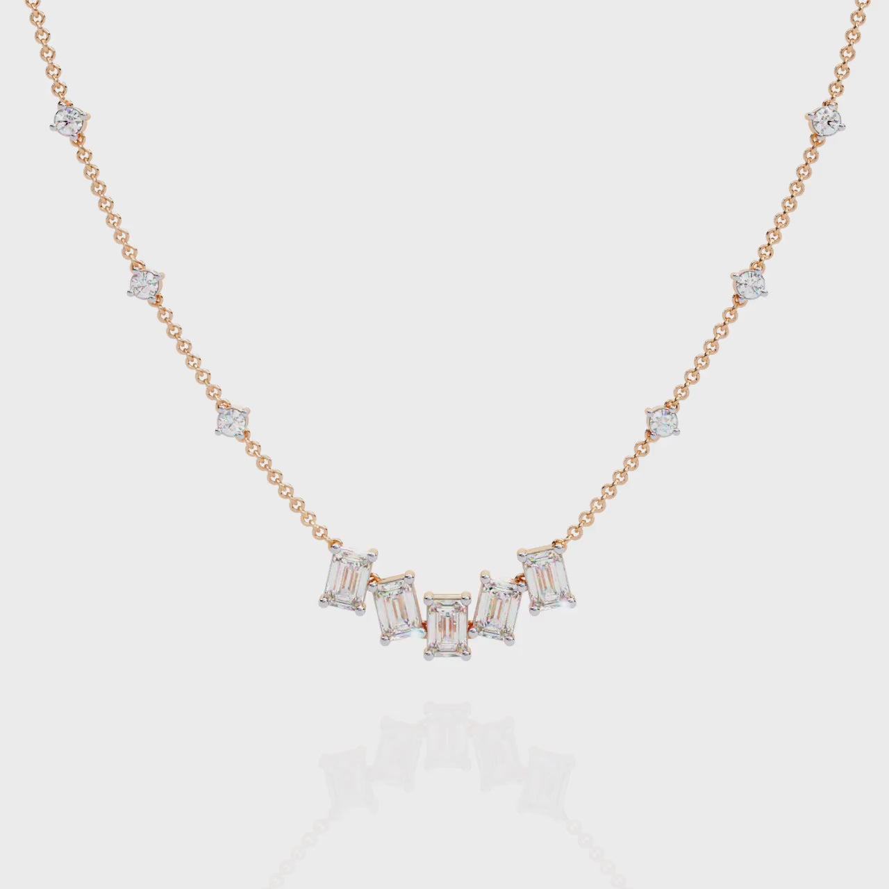 Rose Gold / Moissanite, Rose Gold / Lab Grown