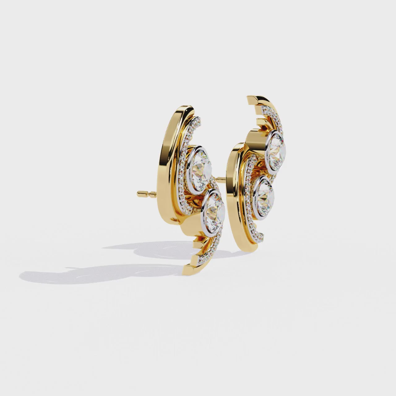 Yellow Gold / Moissanite, Yellow Gold / Lab Grown