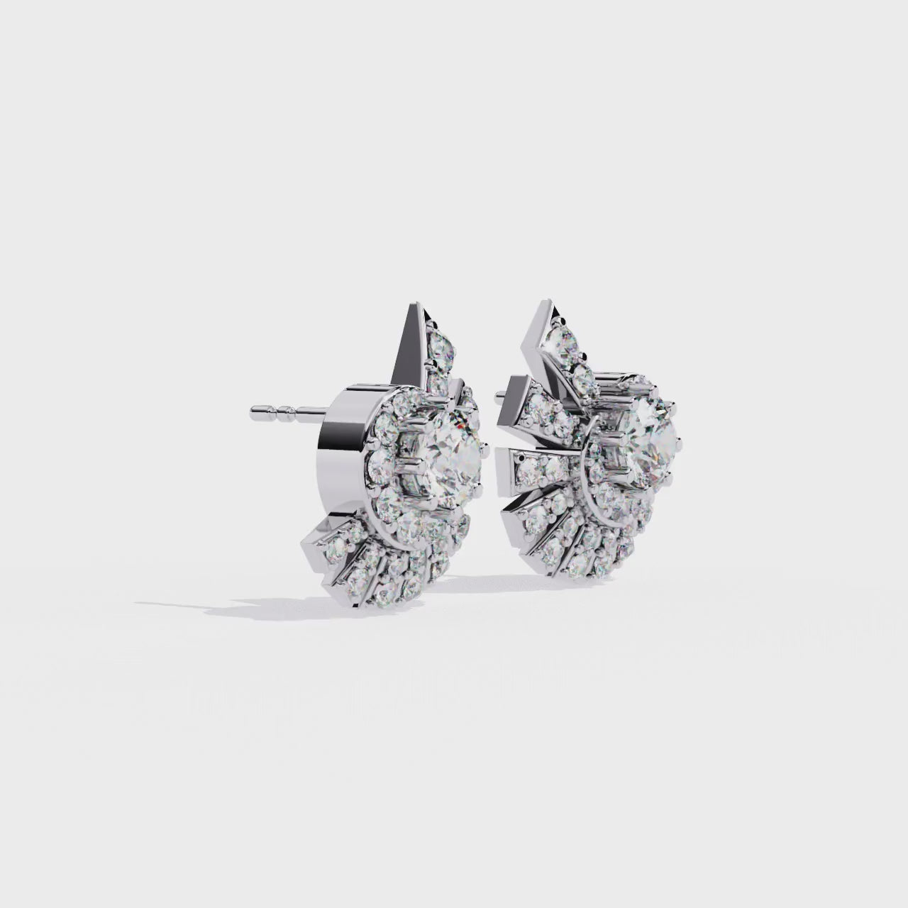 White Gold / Moissanite, White Gold / Lab Grown