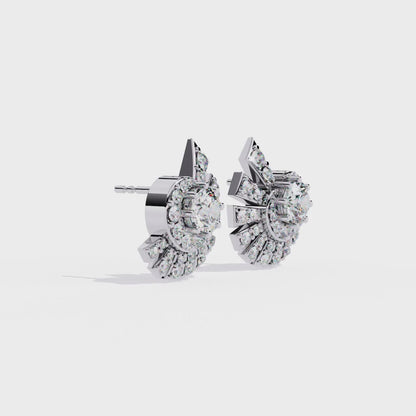 White Gold / Moissanite, White Gold / Lab Grown