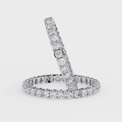 Round Diamond Eternity Wedding Band Ring