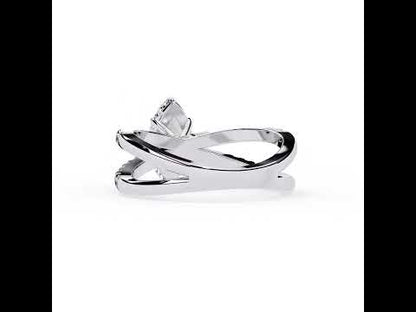 Marquise Diamond Hidden Halo With Split Shank Engagement Ring