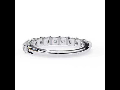 1.20 CT Round Diamond Vintage Style Wedding Band